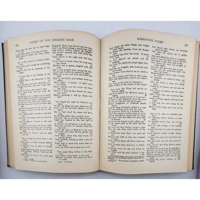 English Antiquarian Book "Poems of the English Race" C 1921 Charles Scribner's Sons N Y For Sale - Image 3 of 10