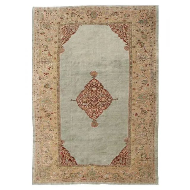 Late 19th Century Antique Late 19th Century Sultanabad Persian Rug - 10'3"x16'8" For Sale - Image 5 of 5
