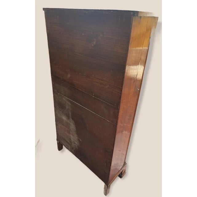 Antique Empire Style Secretary Desk with Flap, 19th Century For Sale - Image 6 of 9