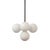 Bunch Pendant, Black, 20in H, Modern, 5 Inch Glass Globes, by Research.Lighting, Modern, Minimal Hanging Light For Sale In New York - Image 6 of 8