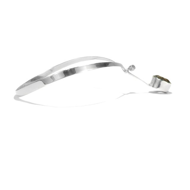 Scandinavian Mid-Century Silver & Smoky Topaz Choker Necklace by Gert Thysell For Sale - Image 10 of 12