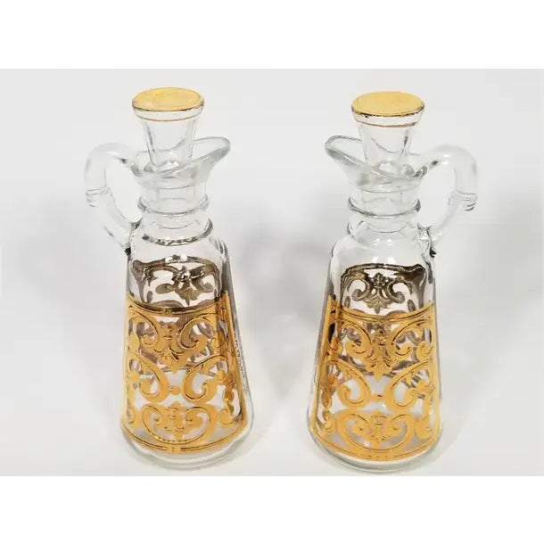 Georges Briard 22-Karat Gold Cruet Set 1960s Mid Century For Sale - Image 9 of 12