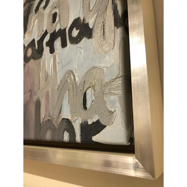 Textile Christina Major, Oil Painting Titled : Bacall (2019) For Sale - Image 7 of 7