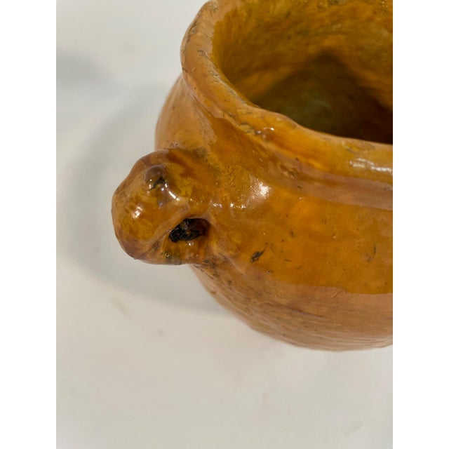 Rare 1890s Petite Glazed Earthenware French Confit Pot or Jar For Sale - Image 12 of 17