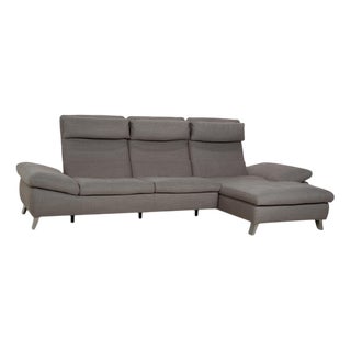 Grey Fabric Corner Sofa from Ewald Schillig For Sale
