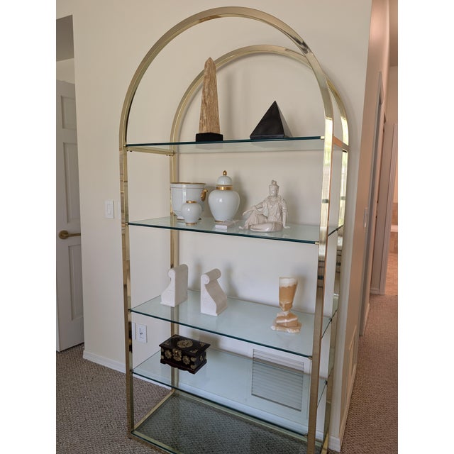Mid-Century Modern Vintage Etagere Hollywood Regency For Sale - Image 3 of 4