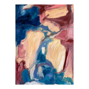"People Say" Abstract Expressionist Contemporary Oil Painting by Monica Shulman