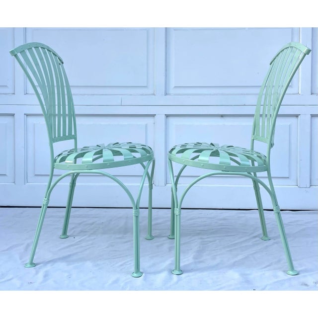 1930s Pair of Francois Carre French Art Deco Sunburst Chairs For Sale - Image 10 of 13