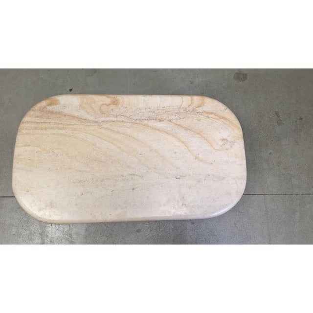 Vintage Italian Travertine Coffee Table, 1970s, Set of 6 For Sale - Image 3 of 14