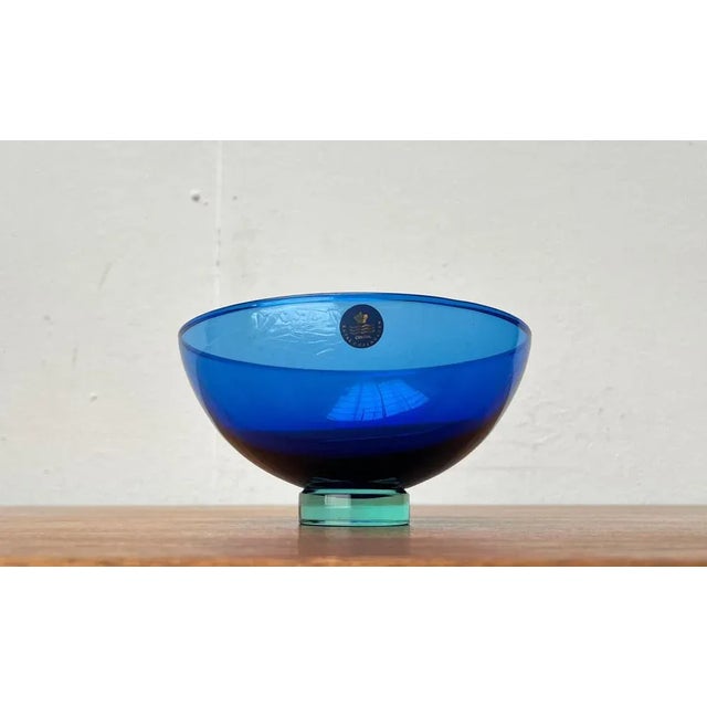 Postmodern Danish Crystal Glass Bowl by Anja Kjaer for Royal Copenhagen For Sale - Image 11 of 11