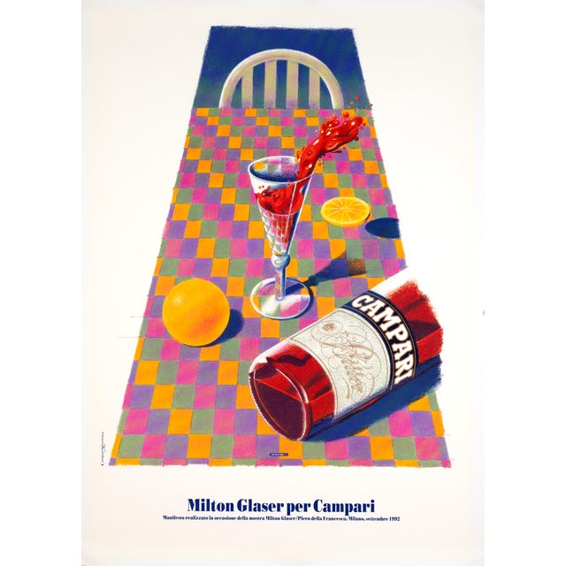 Campari by Milton Glaser 1992 Milton Glaser, one of the most influential graphic designers of the 20th century, used bold...