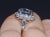 Early 21st Century GIA Natural 9.66CTS VS F Diamond No Heat Sapphire 18K Gold Dinner Halo Ring, size 6 For Sale - Image 5 of 10