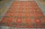 19th Century American Ingrain Carpet ( 7'7" x 9'6" - 230 x 290 ) Antique Ingrain American Flat Weave Rug, Circa Date:...