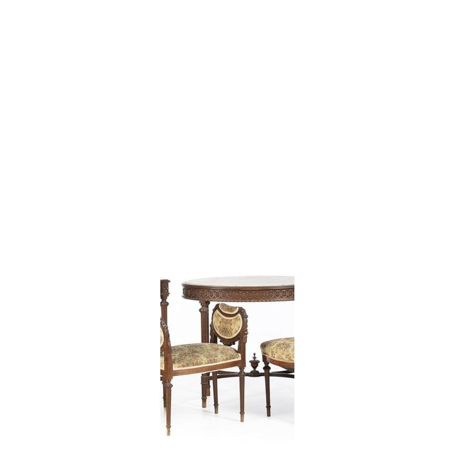 Wood Living Room Furniture, Set of 6 For Sale - Image 7 of 8