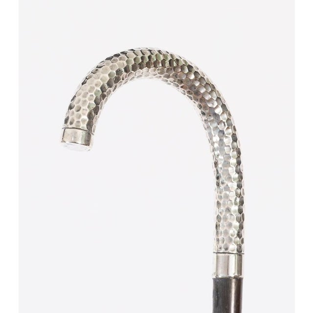 Antique French Silver Walking Cane Stick, 1890s For Sale - Image 3 of 9