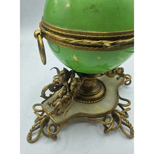 Antique Opaline Sphere with Perfume Bottles For Sale - Image 13 of 13