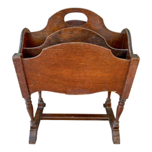 Vintage 1900s Tall Wooden Magazine/Newspaper Rack