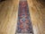 Antique Persian Kurdish Bidjar Runner, Handwoven Geometric Pattern, Terracotta & Navy, 3’ X 13’ For Sale - Image 13 of 18