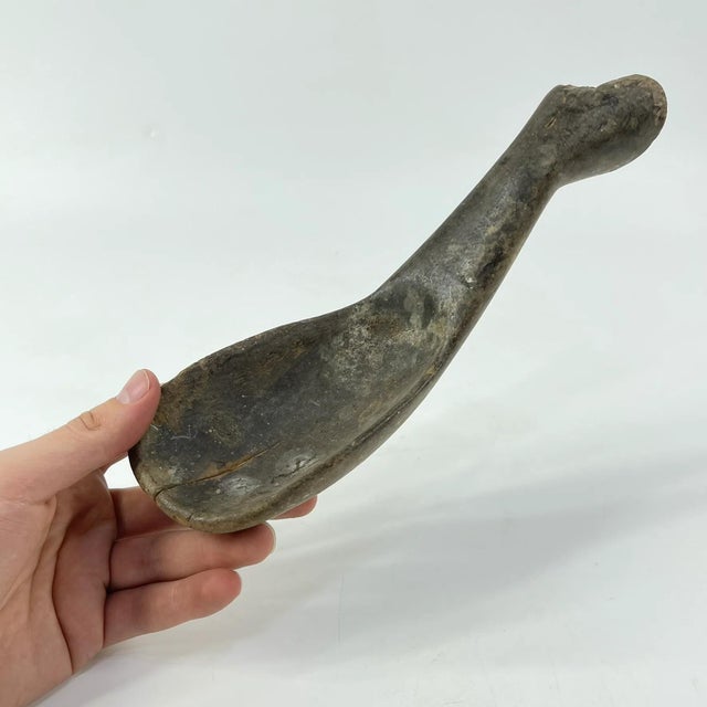 Brown Early 20th Century Lobi Wooden Spoon Burkina Faso For Sale - Image 8 of 8