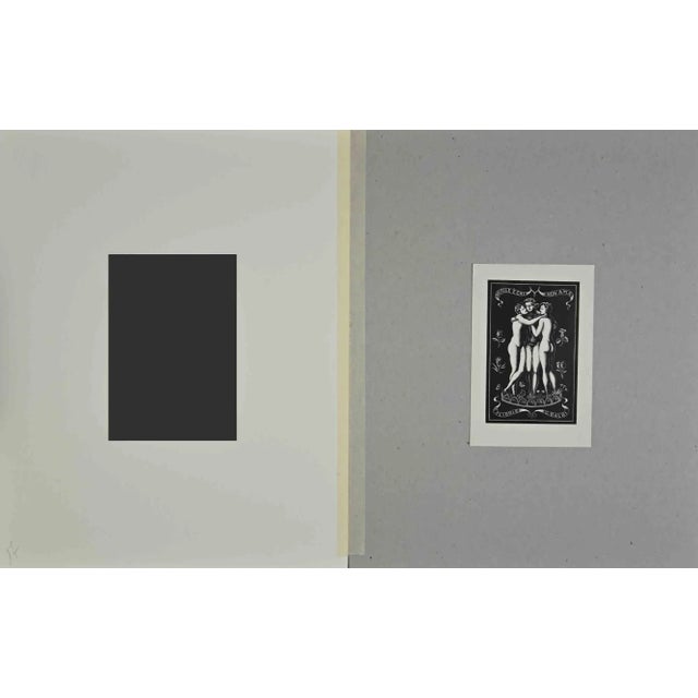 Ex Libris For Giorgio Balbi, realized by an Artist of the mid-20th century It includes passepartout, 30 x 24 cm. Good...