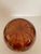 Mid-Century Modern Vintage Amber With Red Polkadot MCM Art Glass Rose Bowl For Sale - Image 3 of 7