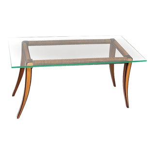Maple and Wood Coffee Table from Osvaldo Borsani, Italy, 1940s For Sale