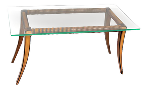 Maple and Wood Coffee Table from Osvaldo Borsani, Italy, 1940s