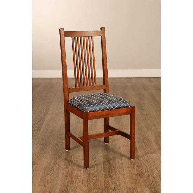 Stickley Mission Collection Set Of Eight Dining Chairs For Sale - Image 9 of 18
