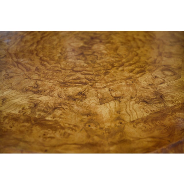1940s Art Deco Octagonal Elm Burl Table, 1940s For Sale - Image 5 of 12