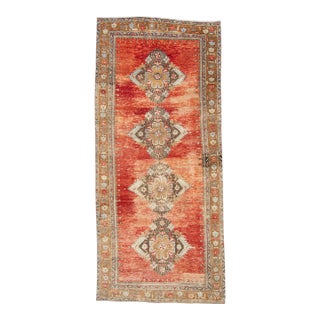 Turkish Vintage Rug 4'8" x 10'3 #21395 For Sale