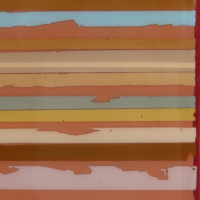 2020s Sunspot 133 - Tall Modern Shiny Resin Minimalist Autumn Tone Abstract Original Artwork by Ricky Hunt For Sale - Image 5 of 9