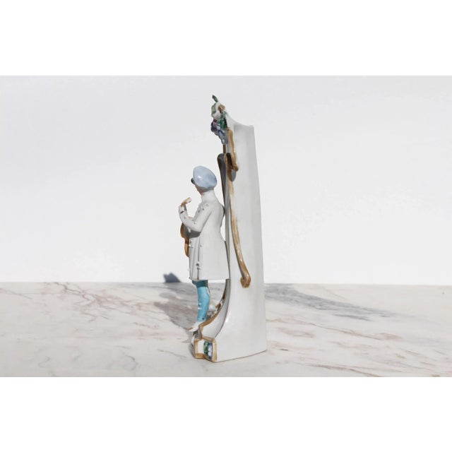 Origin: Germany. Circa: 1900. Material: Bisque, Porcelain. Marked: Germany. Item condition: Some faded surfaces, minor...