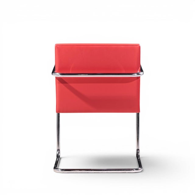 Chrome Mies Van Der Rohe for Knoll Brno Mid Century Cantilever Chrome Dining Chairs - Set of 16 For Sale - Image 8 of 11