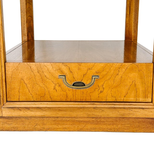 Vintage Drexel Accolade Campaign Style Nightstands - A Pair For Sale - Image 16 of 18
