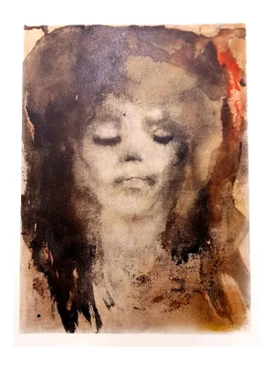 Leonor Fini - Red-Haired Girl - Original Lithograph 1964