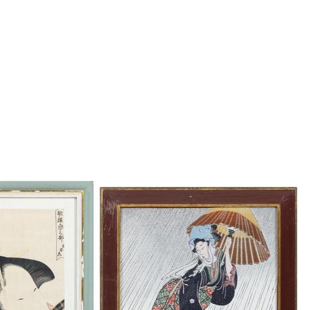 Utamaro Kitagawa, Figurative Scenes, 18th Century, Engravings, Set of 3 For Sale - Image 4 of 6