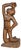 Mid-Century Expressionist Sculpture of a Woman, 1950s, Oak For Sale