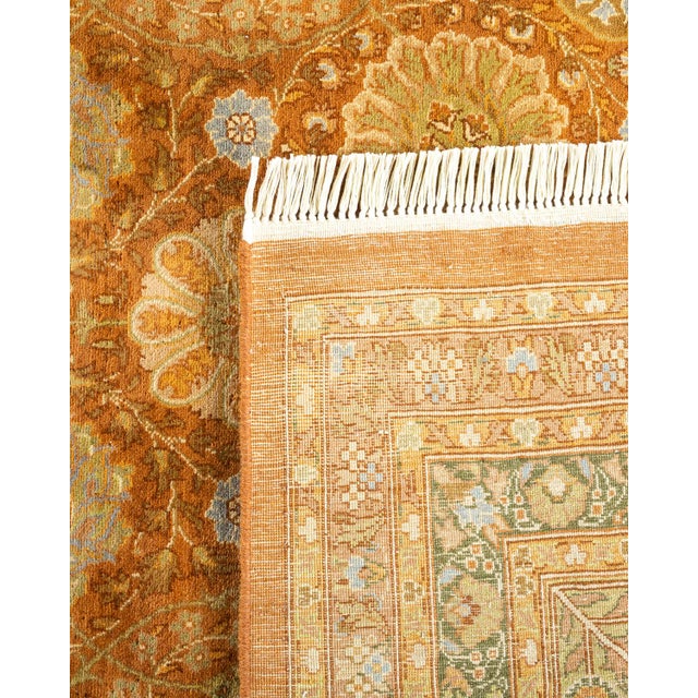 2000 - 2009 Mogul, One-of-a-Kind Hand-Knotted Area Rug in Brown, 10' 1" x 14' 4" For Sale - Image 5 of 8