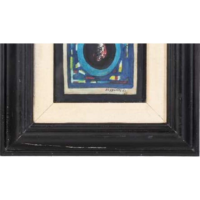 Manuel D'assumpção, Abstract Composition, 1963, Mixed Media on Paper For Sale - Image 6 of 8