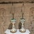 1950s Hand Painted Table Lamps Bohemian Czech Glass For Sale - Image 12 of 13