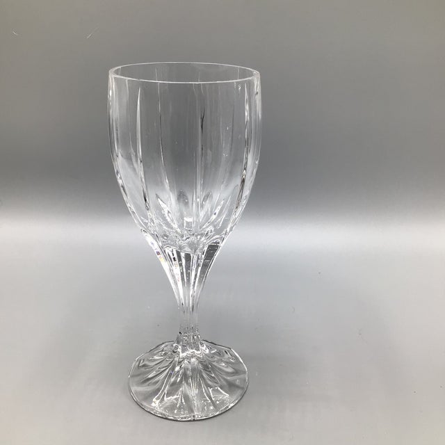 Glass Mikasa Berkeley Wine Glasses - Pair For Sale - Image 7 of 13