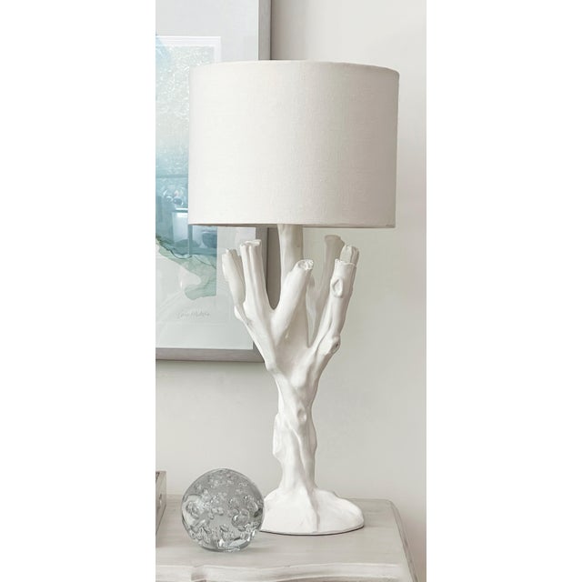 John Dickinson Late 20th Century John Dickinson France Faux Bois Twig Table Lamp For Sale - Image 4 of 11