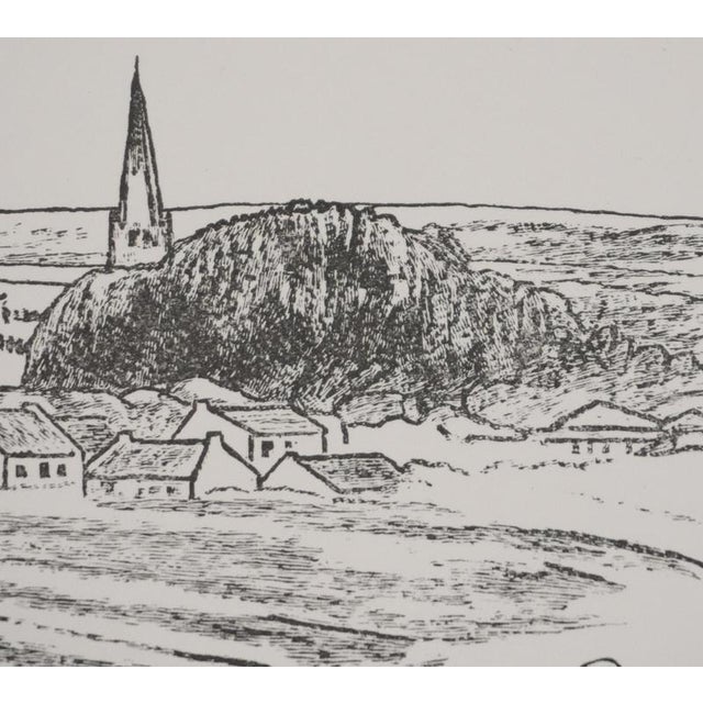 Early 20th Century Mathurin Meheut, Seaside Village, 1937, Engraving For Sale - Image 5 of 8
