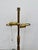 Barbara Barry Aged Brass Lamp. Two lights, one pull chain, round base. Showroom floor sample.