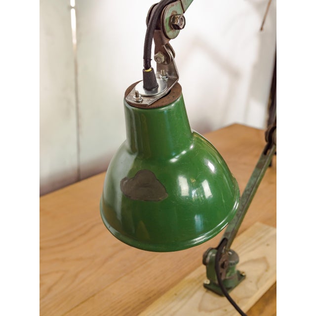 Industrial Industrial Four-Arm Machinist Lamp by E.D.L. Green, England, 1950s For Sale - Image 3 of 18