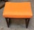 Mid Century Modern Walnut Frame Vanity Seat c.1960 Newly Reupholstered - UK Import 20" Wide x15" Deep x 18" High A very...