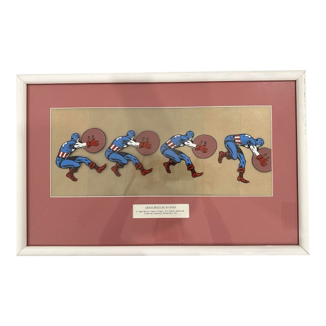 1960s Captain America, Marvel Animation Cel For Sale