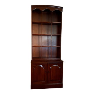 Ethan Allen Vintage Sheffield Georgian Court Bookcase For Sale