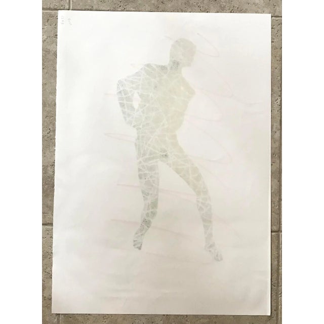 Pablo Pino Signed Abstract Figurative Linocut 2000s "Recuerdos (Memories)" For Sale In Palm Springs - Image 6 of 6