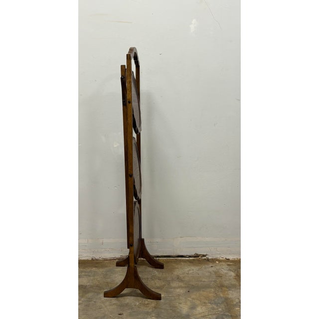 English Edwardian English Oak Muffin Stand For Sale - Image 3 of 8